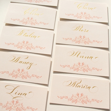G Designers Calligraphy Place Cards PC11