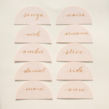 G Designers Calligraphy Place Cards PC13