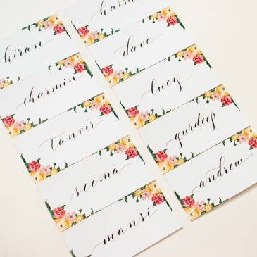 G Designers Calligraphy Place Cards PC26
