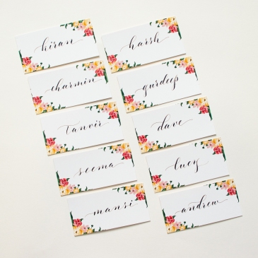 G Designers Calligraphy Place Cards PC27