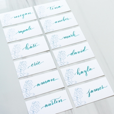 G Designers Calligraphy Place Cards PC28