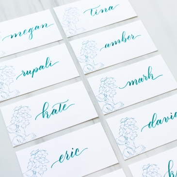 G Designers Calligraphy Place Cards PC29