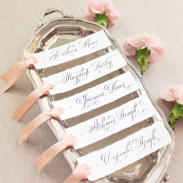 G Designers Calligraphy Place Cards PC7