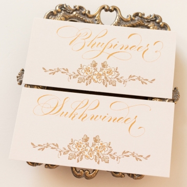 G Designers Calligraphy Place Cards PC14