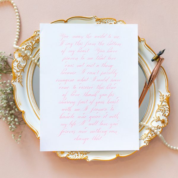 Calligraphy Vows & Art